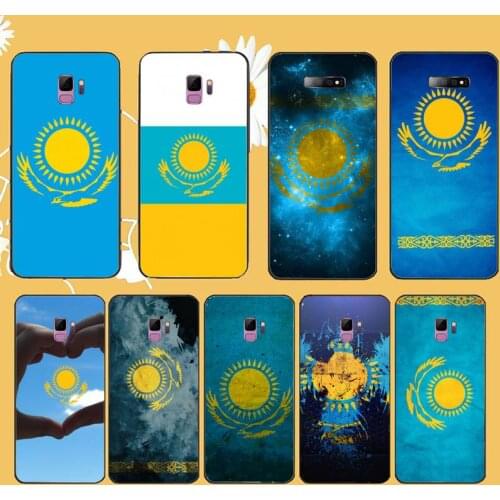 Kazakhstan flag Symbol Phone Case For Samsung galaxy S 9 10 20 A 10 21 30 31 40 50 51 71 s note 20 j 4 2018 plus