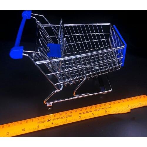 1/6 Scale Metal Shopping Cart Models for 12''Action Figures Bodies Scene Accessories