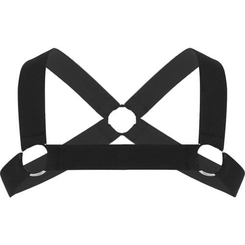 Mens Body Chest Harness Vest Erotic Nylon Belt Bondage Costume Mini Half Muscle Crop Top Male Gay Cosplay Restraint Top Clubwear