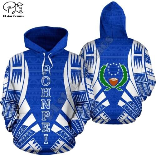 NewFashion Island Country Flag Pohnpei Polynesian Culture Retro Tattoo Tracksuit Men/Women Pullover Harajuku 3DPrint Hoodies A13