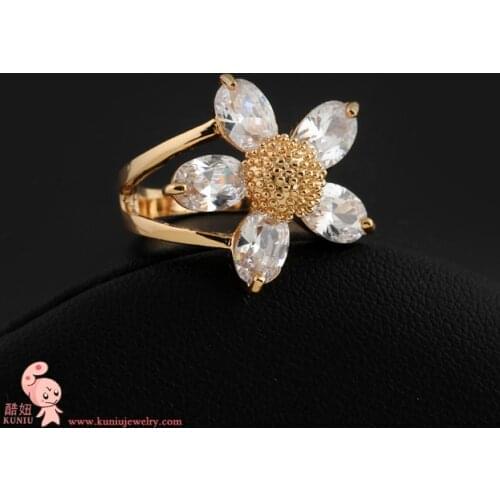 New Arrival Deluxe Clear Crystal Womens Ring,Wholesale