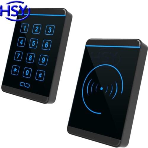 New Case Waterproof Access Control 13.56Mhz HF MF Keypad Readers 125Khz EM ID Card Proximity RFID Reader