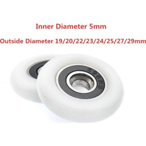 5pcs Bathroom sliding Door Runner bearing wheel Sliding Shower Door Roller Pulley Outside Diameter 19/20/22/23/24/25/27/29mm
