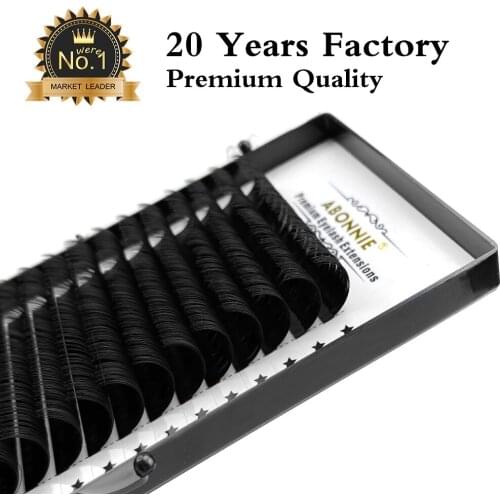 Abonnie Eyelash Extensions No Deformation Grafting False Eyelash 0.05-0.20 C/D Curl Comfortable Natural Makeup False Eyelashes