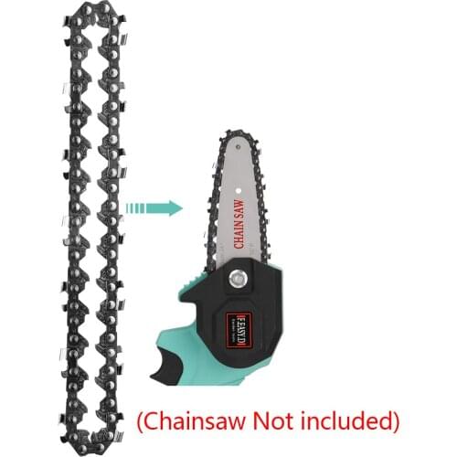 4 Inch Mini Steel Chainsaw Chain Electric Electric Saw Accessory Replacement Chain for Electric Pruning Saw Garden Logging Tools