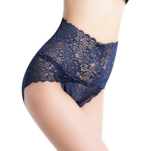 UMKA High Waist Lace Panties Butt Lift Up Underwear Women Underpants Sexy Briefs Floral Panties Female Lingerie