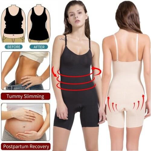 Womens Full Body Shaper Underbust Corset Bodysuit Shapewear Firm Control Butt Lifter Seamless Compression Waist Shapers