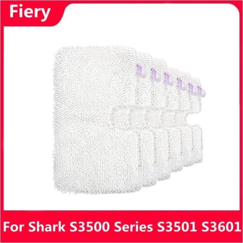 2/4-Pack Washable Microfiber Mop Pads Cleaning Pads Replacement for Shark Steam Pocket Mops S3500 Series, S3501, S3601, S3550