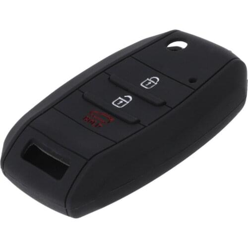 3 Buttons Silicone Car Key Fob Cover Case Protector For Kia Ceed Sorento