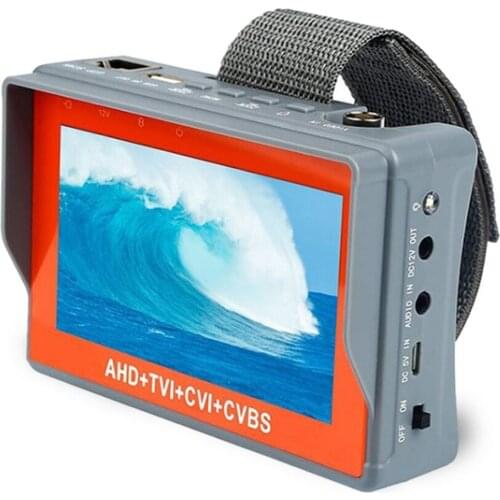 5 inch 8MP CCTV Camera Tester AHD Tester monitor TVI CVI CVBS portable CCTV tester Monitor Support UTP PTZ tester cameras