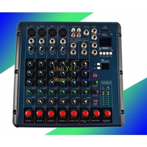8-channel reverb USB microphone mixer professional singing KTV performance equipment