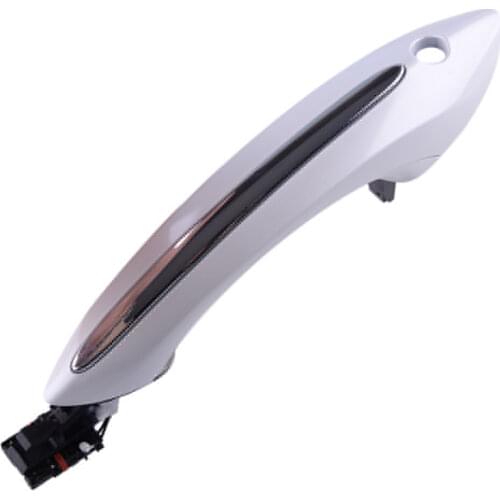 Car Front Left White Exterior Door Handle Fit for BMW F07 F10 F06 F11 F12 F01 F02 51217231931