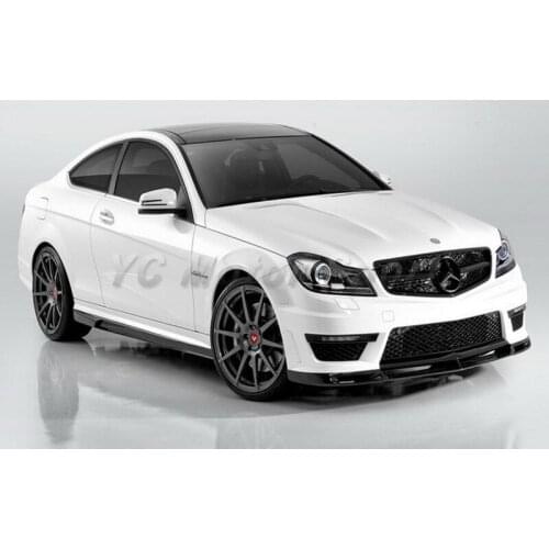 Car Accessories Carbon Fiber VRS Style Front Lip Fit For 2011-2013 MB W204 C63 AMG Sedan Coupe Front Lip Splitter Car-styling