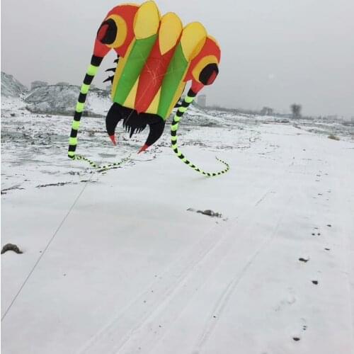 Big kites for adults single line kite ripstop nylon fabric vliegers flying kite weather vane trilobite kite soft pulpo windsock