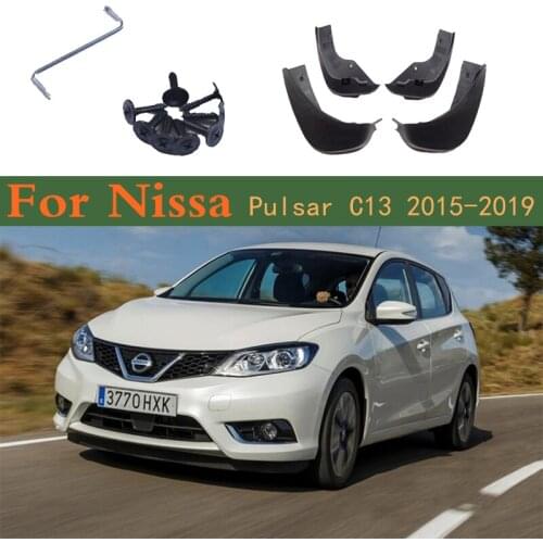 Front Rear Muflaps Mudguards Mud Flaps Guard Splash Flap Accessories For Nissan Pulsar Tiida C13 2019~2015 2018 2017 2016