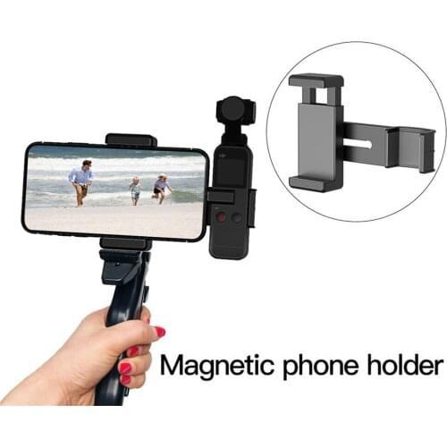 Quick Release Camera Phone Extension Bracket Phone Clip with Tripod Fixing Holder for Osmo Pocket 2 Accessories