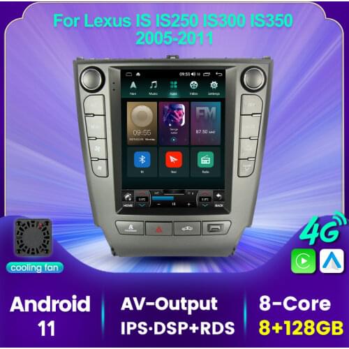 Carplay+Auto Android 11 6+128G For Lexus IS IS250 IS300 IS350 2005-2011 Car Radio Stereo Multimedia Player GPS Navigation 4G Lte