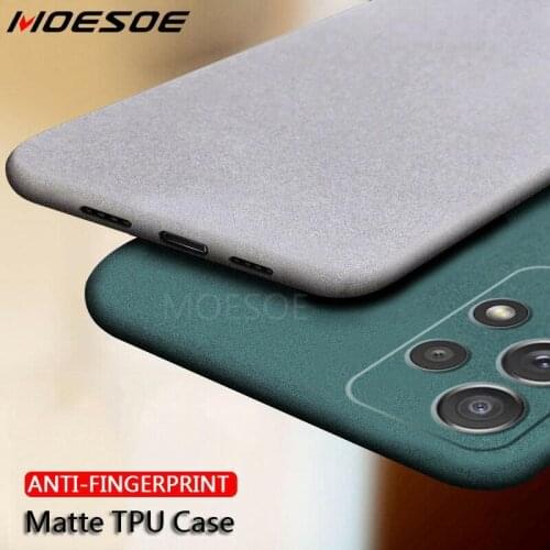 Sandstone Solid Plain Matte Silicone Phone Case For Samsung A32 A52 A72 5G S21 Plus S20 FE A31 A51 A71 Note 20 Ultra Back Cover