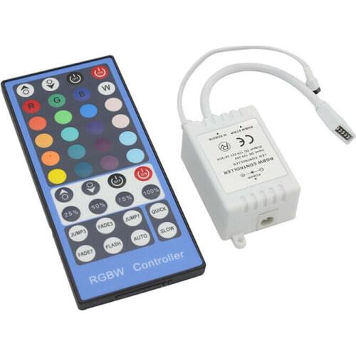 DC 12V - 24V 4 Channels RGBW LED Controller Dimmer 40Key 5Pins IR Remote Control for SMD 5050 RGBW RGBWW LED Strip Light