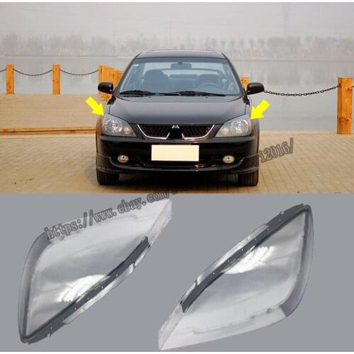 For Mitsubishi Lancer 2007-2011 Headlight Headlamp Lens Cover Right&Left 2pcs Car modification accessories