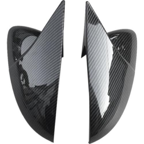 For Scirocco PASSAT Beetle 2009-2018 Carbon Fiber Door Side Wing Rearview Mirror Ox Horn Cover Cap Car Accessories