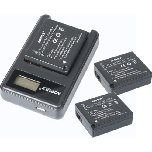 DMW-BLG10 DMW BLG10 DMW-BLE9 BLE9 BLE9E Camera Battery + LCD USB Charger for Panasonic Lumix DMC GF6 GX7 GF3 GF5 GX80