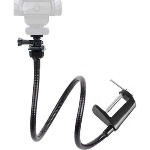Top Deals Camera Bracket with Enhanced Desk Jaw Clamp Flexible Gooseneck Stand for Webcam Brio 4K C925E C922X C922
