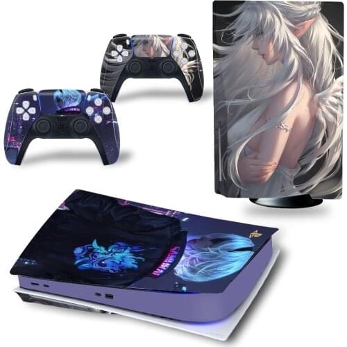 Spirit PS5 Standard Disc Edition Skin Sticker Decal Cover for PlayStation 5 Console & Controller PS5 Skin Sticker Vinyl