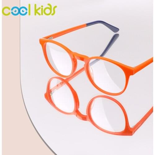 COOL KIDS Eyeglass Frame Oval Simple Optical Child Frame Color-matching Myopia/Reading Glasses Frame Prescription Glasses Frames