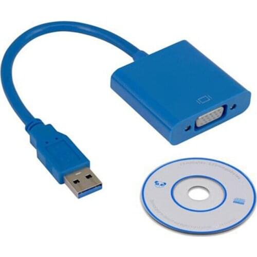 USB 3.0 to VGA Multi display Adapter Converter External Video Graphic Card for WIN7 WIN8 Vista