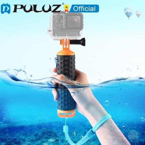 PULUZ Floating Handle Hand Grip Buoyancy Rods &Strap for GoPro NEW HERO/HERO7/6/5/5 4Session/4/3+/Xiaoyi/DJI Osmo Action Cameras