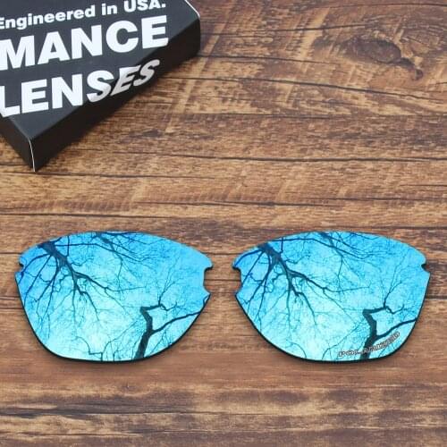 ToughAsNails Resist Seawater Corrosion Polarized Replacement Lenses for Oakley Frogskins Lite Sunglasses Blue Mirrored