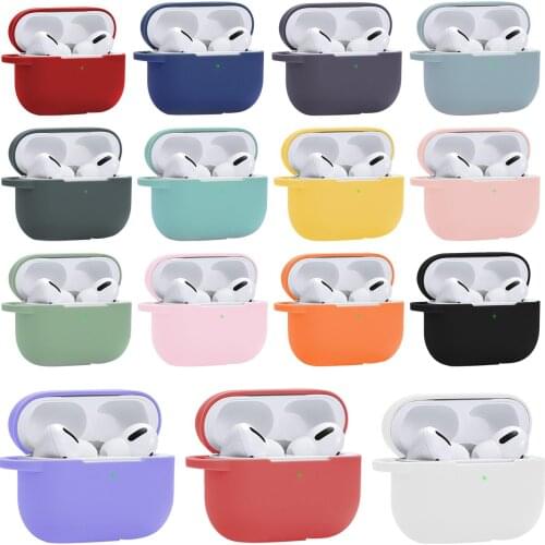 Portable Thickened Silicone Headset Case Shockproof Wireless Bluetooth Earphone Protective Case For Airpods Pro
