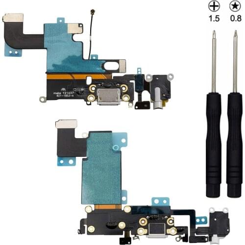 Dock Connector Replacement Compatible with iPhone 6 6Plus 6s 6s Plus Charging Port Flex incl 2X Screwdriver