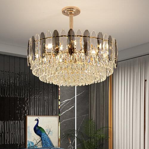 Modern Lustre Crystal Led Chandeliers Lighting Living Dining Room Decor Led Chandelier Indoor Hanging Light Suspension Luminaire