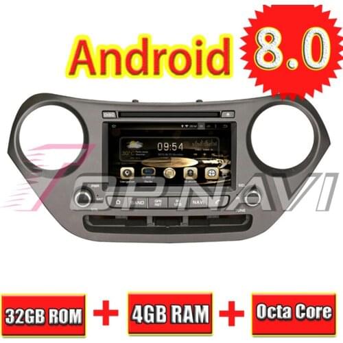 TOPNAVI 7'' Octa Core Android 8.0 Car GPS Navigation for HYUNDAI I10 2013- Autoradio Multimedia Audio DVD Player 2 Din Stereo