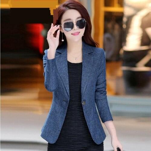 Women Fashion Spring Blazer Pink Green long Sleeve Casual Korean Style Jacket Elegant Office Ladies Business Blazer 4XL