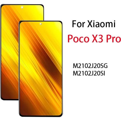For Xiaomi Poco X3 Pro LCD With Touch panel Screen Digitizer Assembly for Xiaomi Poco X3Pro M2102J20SG, M2102J20SI lcd Display