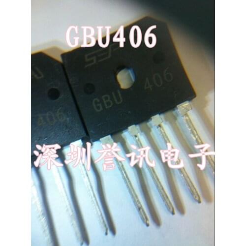 100% New original GBU406 4A 600V GBU406 =GBU4J