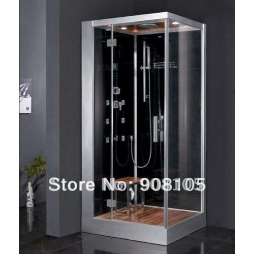 2016 Luxury tempered back panel sliding doors jetted walking in steam sauna bathroom shower house enclosure cabin design CE ETL