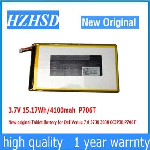 3.7V 15.17Wh/4100mah P706T New original Tablet Battery for Dell Venue 7 8 3730 3830 0CJP38 P706T