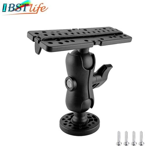 360 Degree Swivel Ball Mount Marine Kayak Electronic Fish Finder Mount Base Fishfinder GPS Plate Rotating Boat GPSMAP Supporter