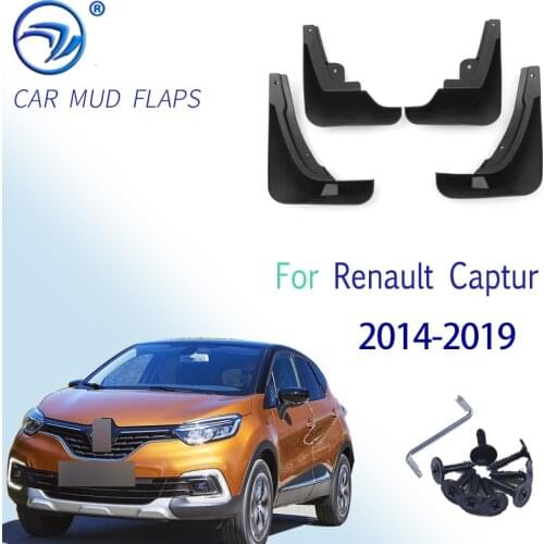 4pcs Car Mud Flaps Splash Guards For Renault Captur 2014-2018 Fender Flares Mudguards Mudflaps
