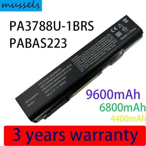 9600mAh PA3788U-1BRS battery for Toshiba Tecra A11 S11 48WHR 10.8V 9600mAh 6-Cell Battery GENUINE