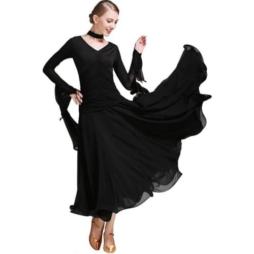 Asymmetric Maxi Ballroom Dress with Ruching 226-666