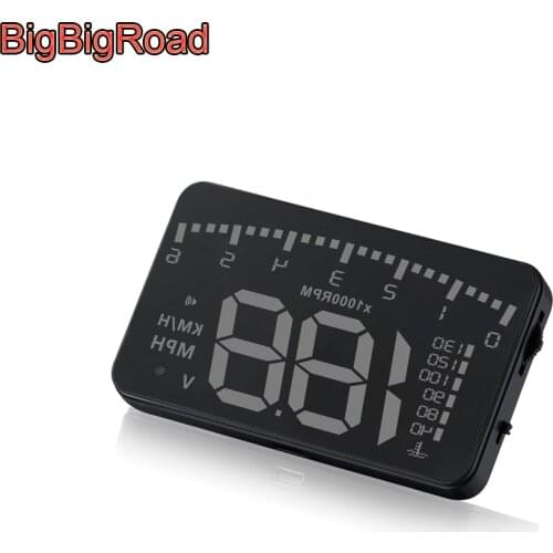BigBigRoad Car Hud Display Windshield Projector Overspeed Warning Alarm System For MORRIS GARAGE MG 3 3SW 6 GS GT HS ZS MG7 MG5