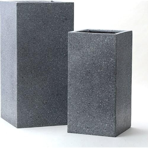 Cement Rectangle Flower Pot Big Size Modern Plant Pot Live Orchid Minimalist Decor Macetas Decorativas Garden Supplies EH60FP