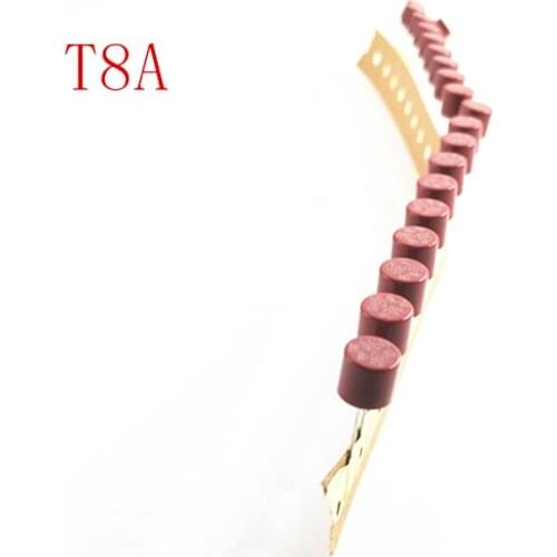 20pcs/lot Cylindrical Fuse 8A/250V 382 Cylindrical Plastic Fuse T8A For LCD TV Power Board Commonly Protection Circuit
