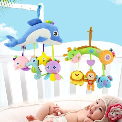 Childrens Soft Plush Stuff Toys with Rattle BB Squeaker Teether Rattle Rustle Paper for Kids Baby Toddler Newborn Infant Gift