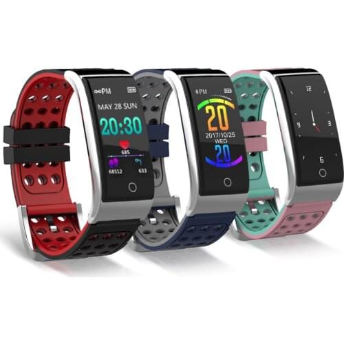 E08 Smart Fitness Wristband Heart Rate Blood Pressure Tracker Foot Count Calories Distance Recorder Bracelet SMS Call Reminder